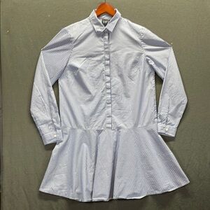 GAP Blue and White Midi Dress with Timeless Elegance